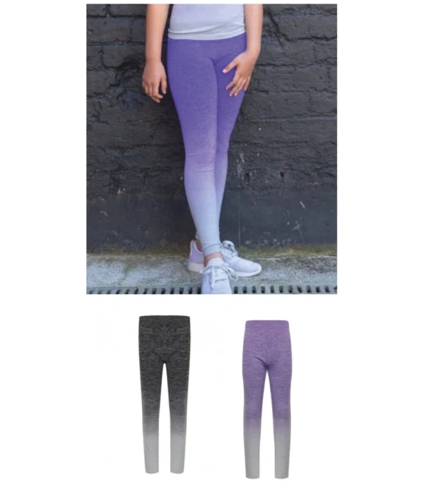 Tombo TL320 Kids Seamless Fade Out Leggings